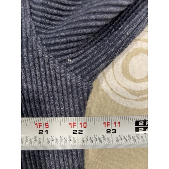 BE. Cool Mom Sweatshirt Large Gray Graphic Waffle Knit Pullover Cozy Casual - Picture 7 of 8